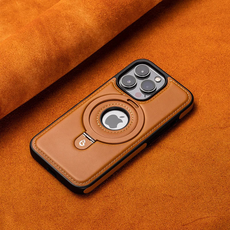 Magnetisk iPhone-cover med usynlig ringestativ til komfortabel brug