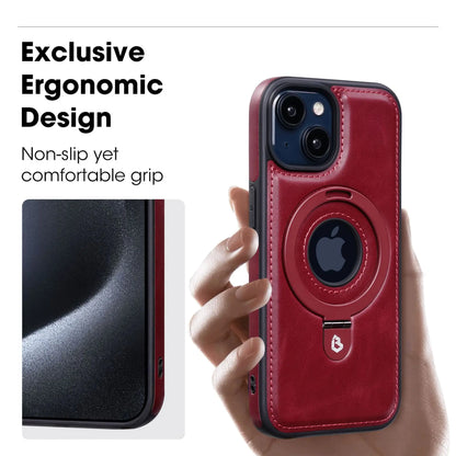 Magnetisk iPhone-cover med usynlig ringestativ til komfortabel brug