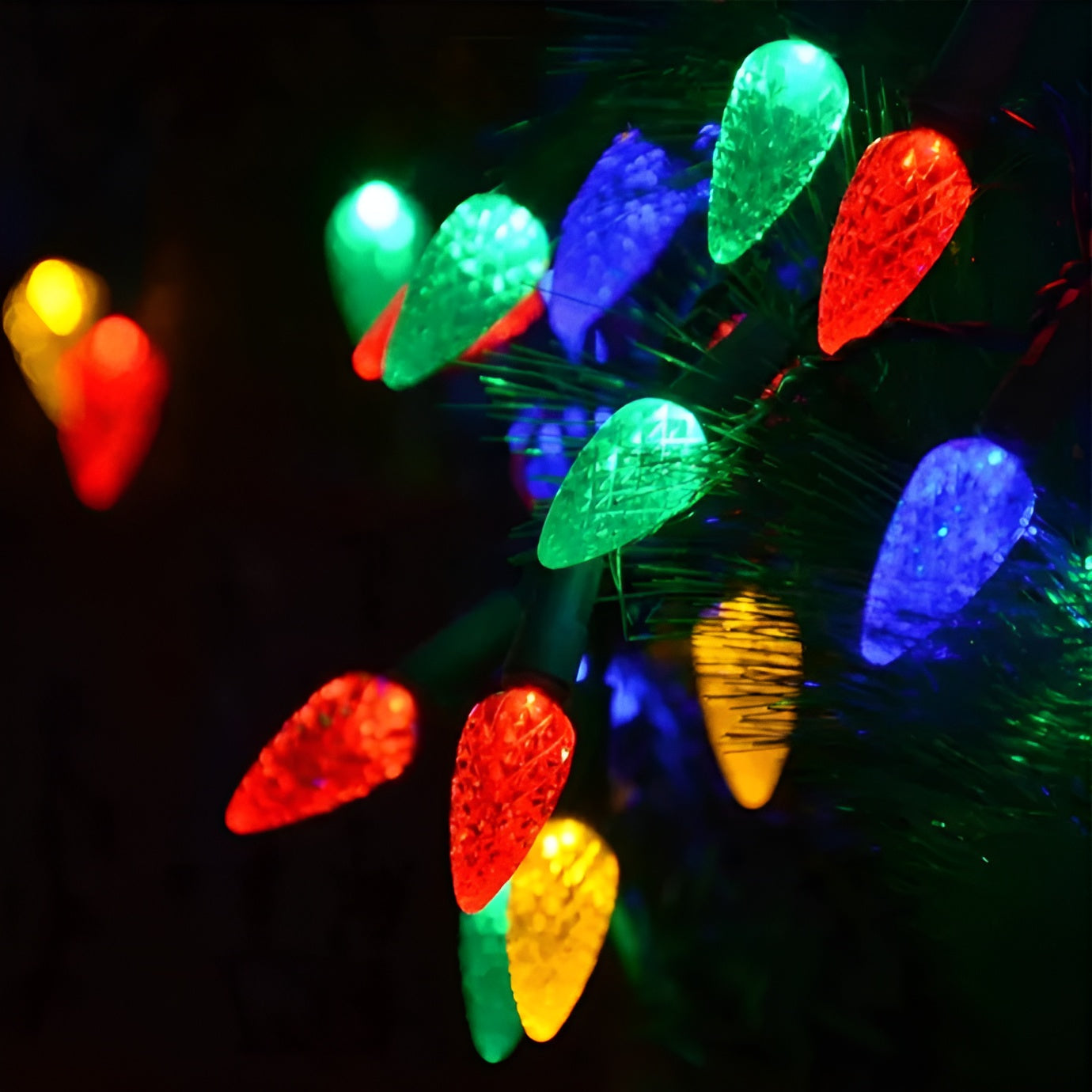 Vejrbestandig LED Lyskæde til Udendørs Julestemning