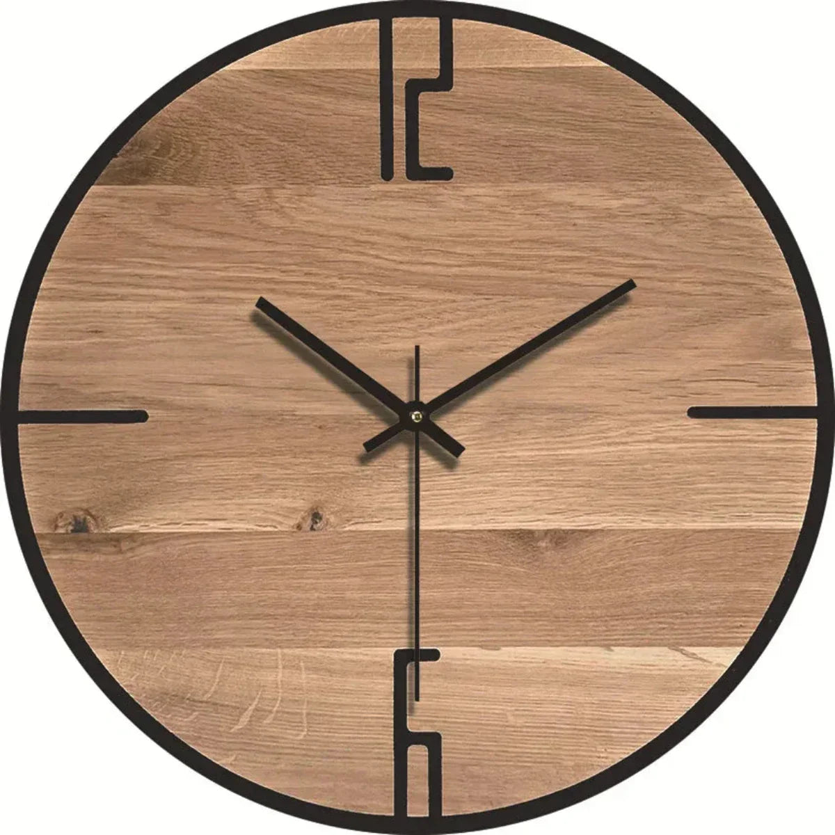 Stilren väggklocka med tystgående urverk och modern design