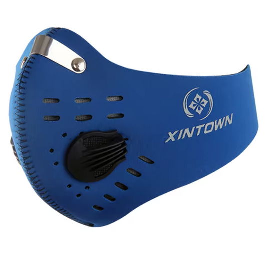 Flexibla sportmasker med tvättbart filter