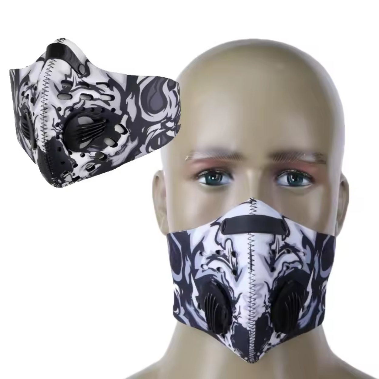 Fleksible Sportsmasker med Vaskbart Filter