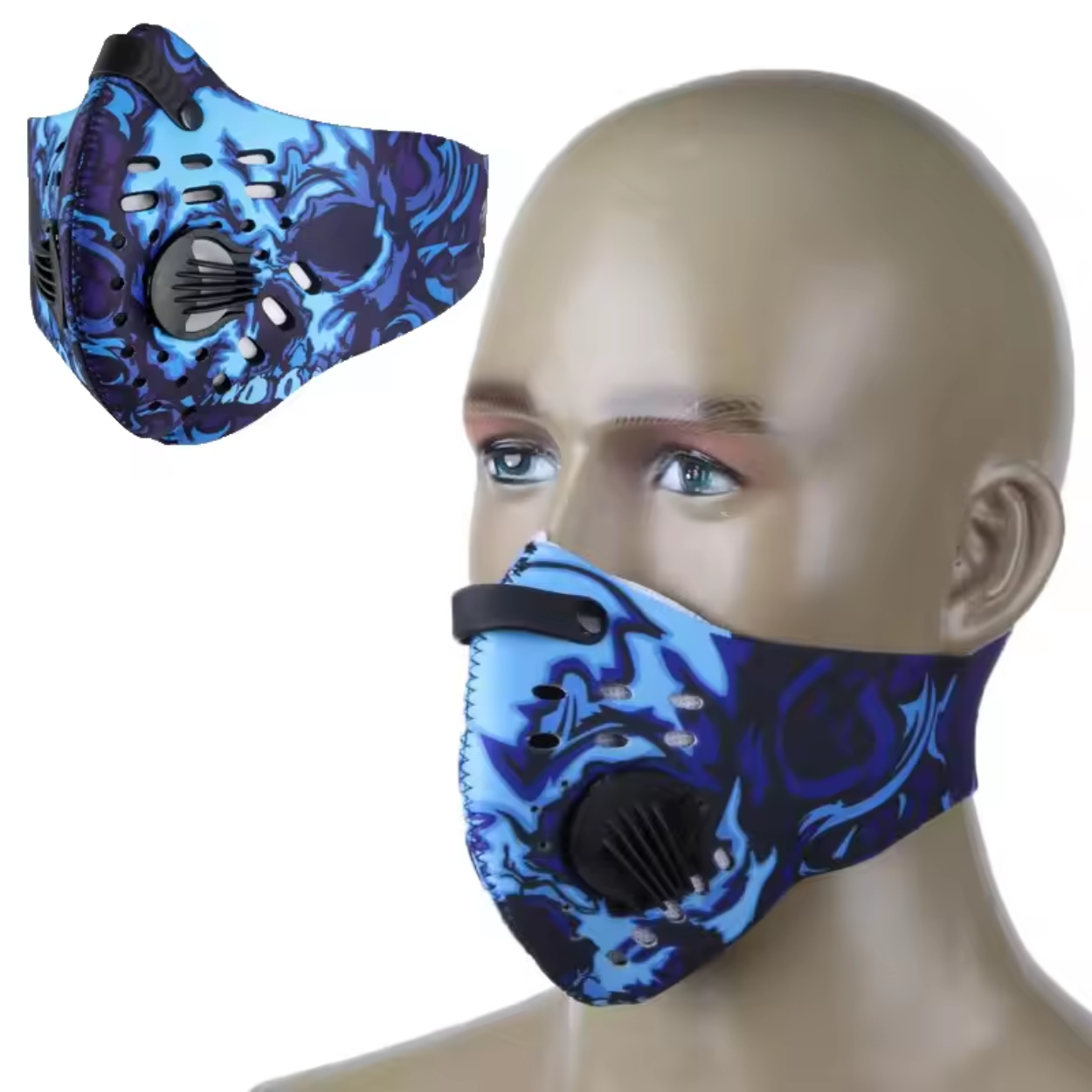 Fleksible Sportsmasker med Vaskbart Filter