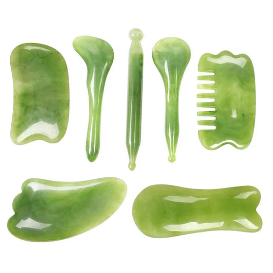 Exklusivt 7-delat Gua Sha-massageset för Ansikte och Kropp