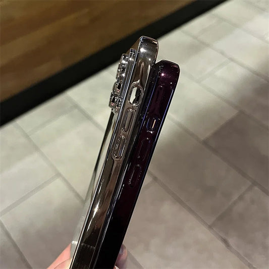 Magnetisk beskyttelse til telefon med metalfinish og ridsefri design