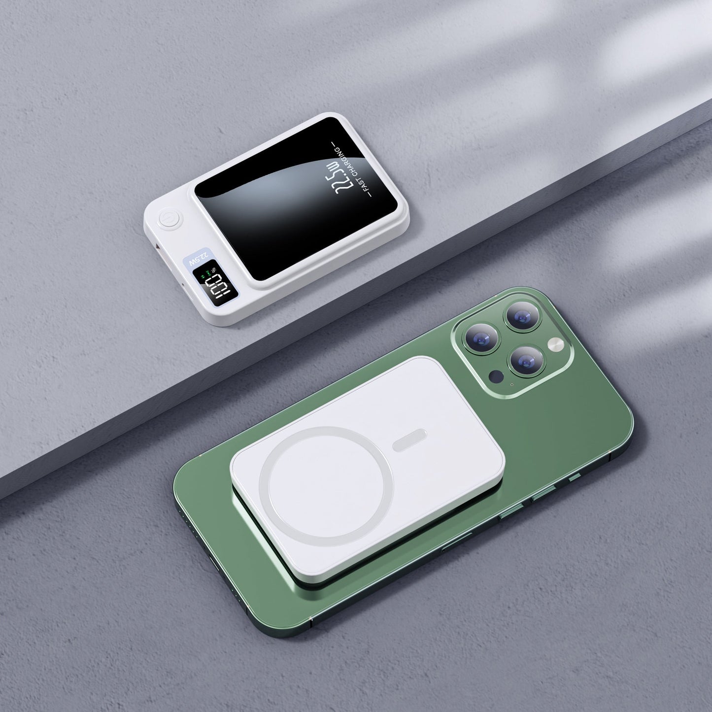 Trådlös MagSafe Powerbank – Lätt Laddare för Smartphones