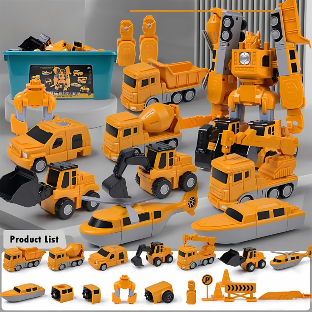 Magnetiskt byggset: Kreativa robot- och fordonsprojekt
