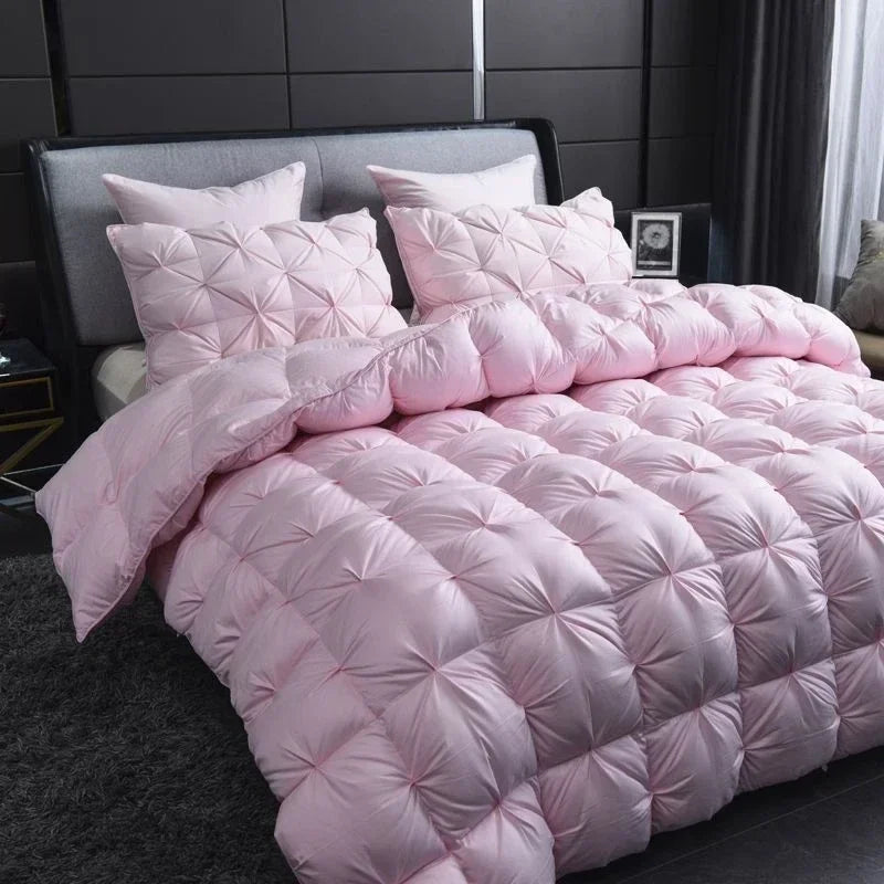 Lyxigt gåsdunstäcke 200x220 cm – Optimal värme och komfort