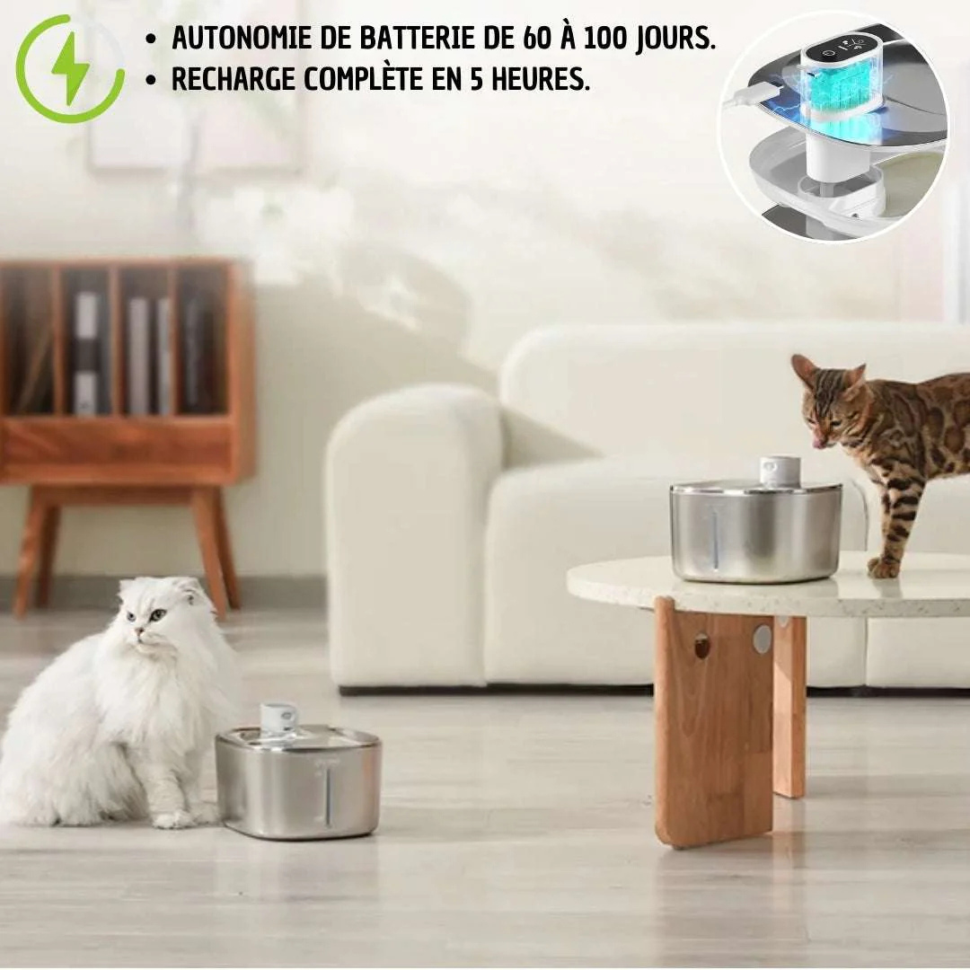 KATTENVATTENFONTÄN - TRÅDLÖS - 4L | Hydrata™