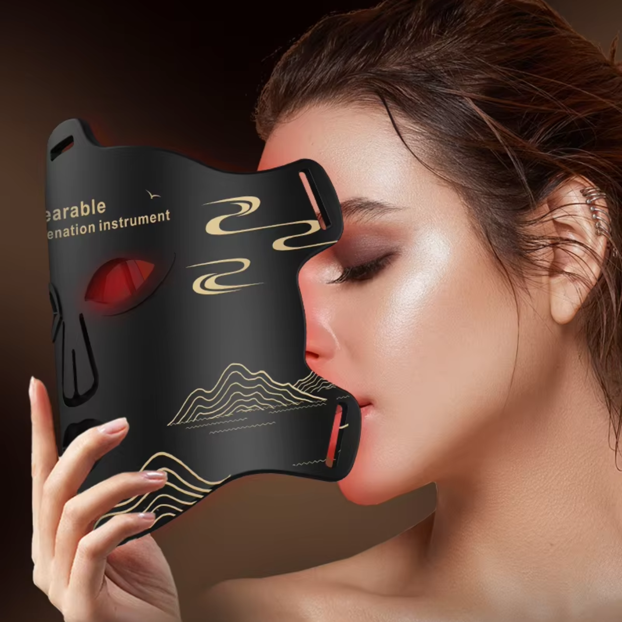 LED Ansiktsmask för Lugnande Behandling