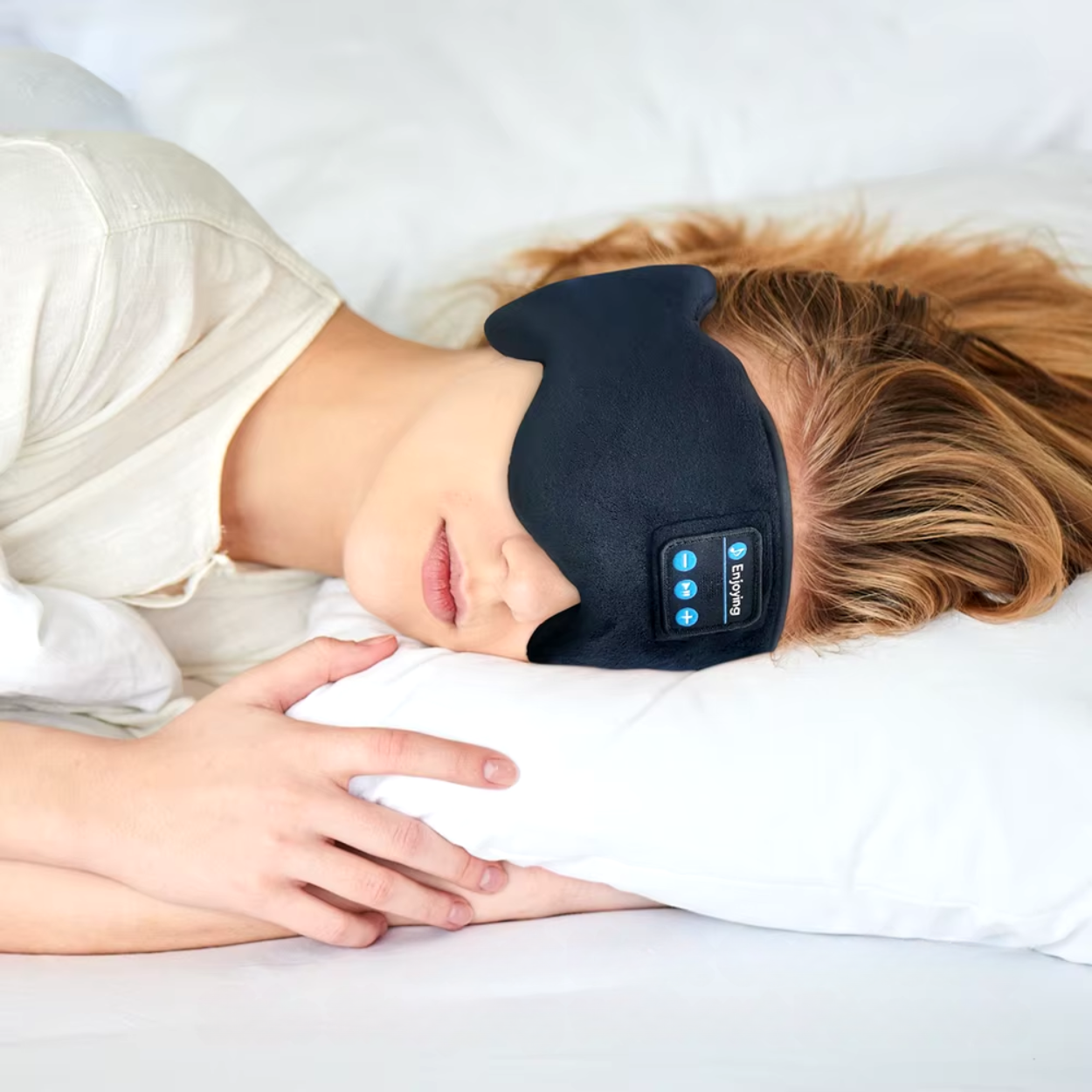 Trådlös Sovmask med Ljudisolering