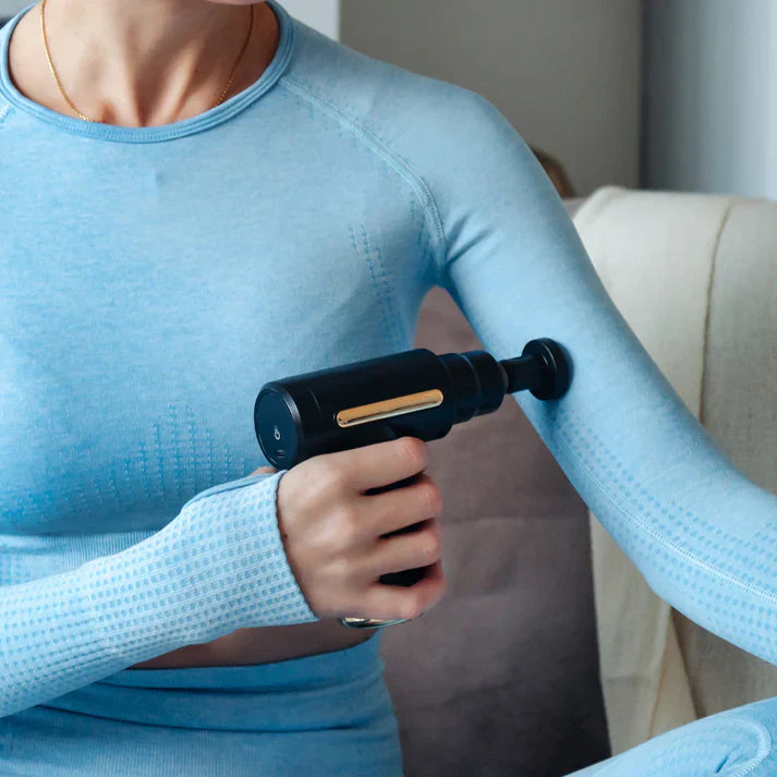 Kraftfull massagepistol för snabb muskelåterhämtning och avslappning
