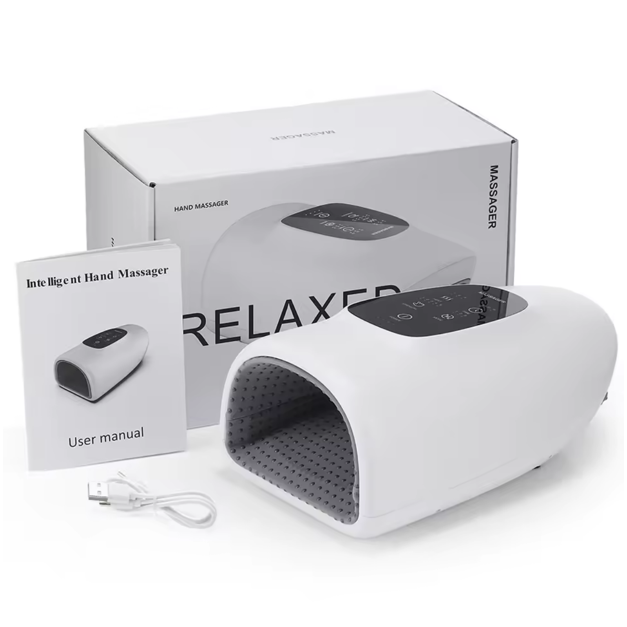 Avkopplande Elektrisk Handmassager med Värme