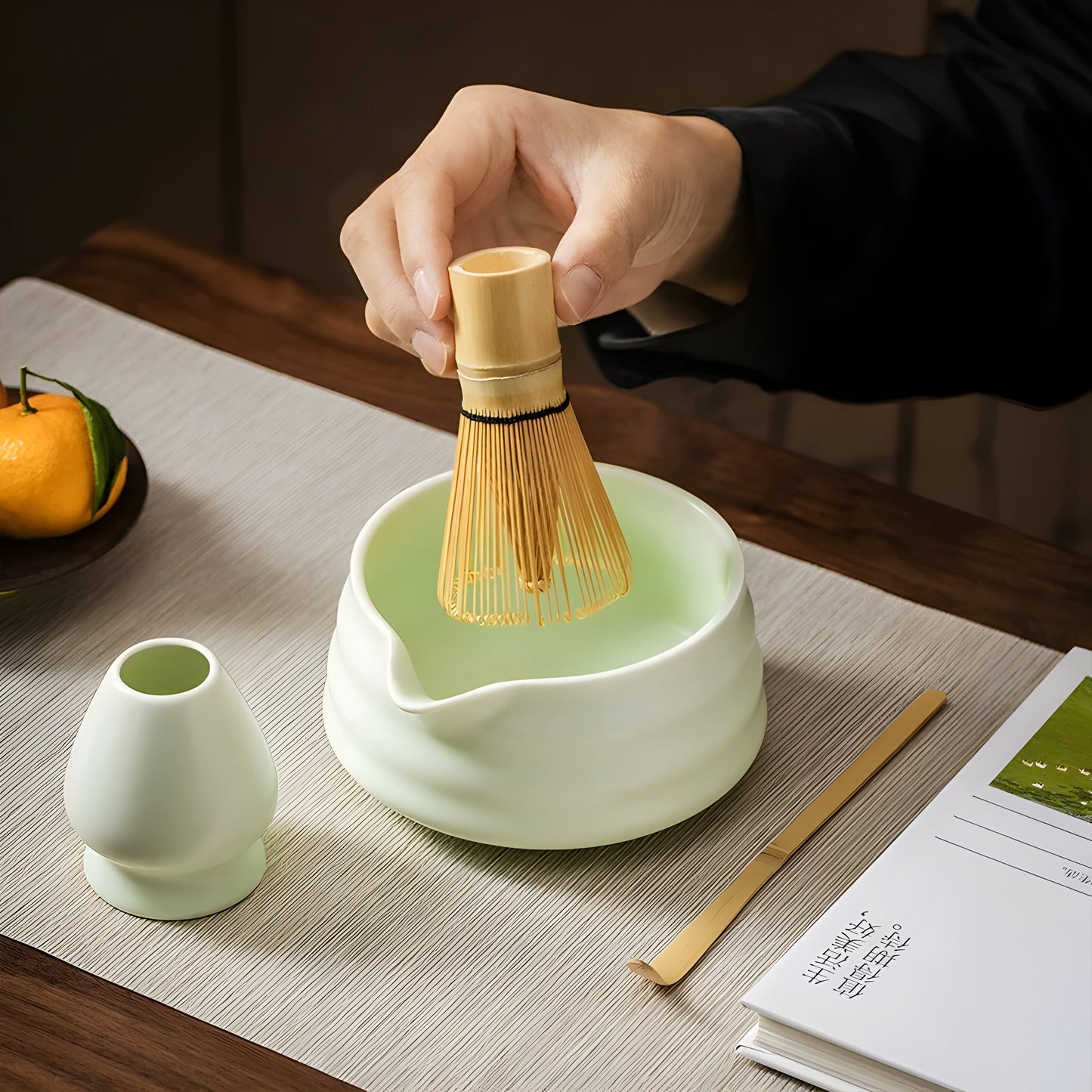 Japansk Matcha Teesæt i Keramik – Autentisk Teeceremoni