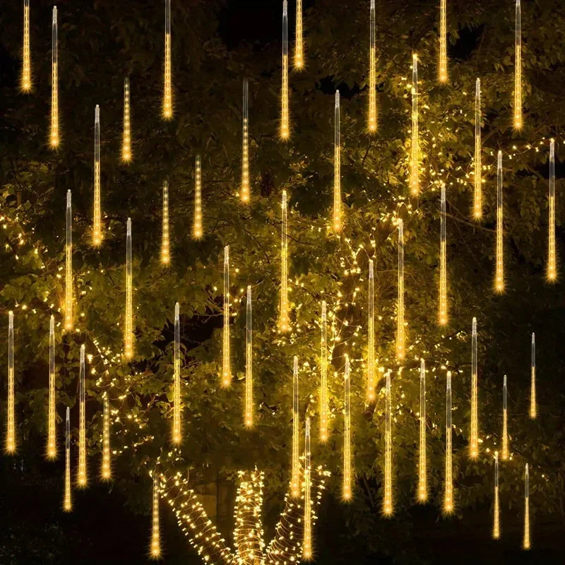 LED Lysguirlande Meteorregn til Udendørs Festbelysning