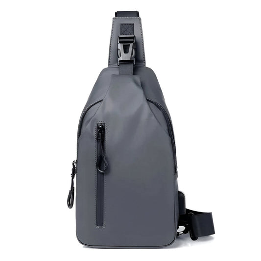 Justerbar Sort Crossbody Taske til Mænd - Mode Crossbody Taske