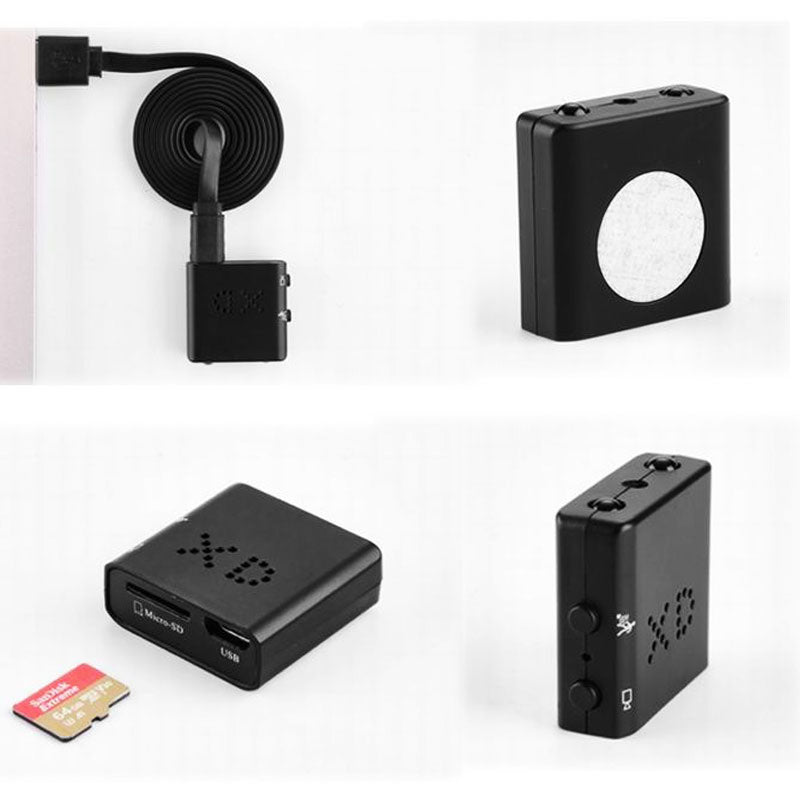 Mini HD kamera med lyd og bevægelsesdetektion | Diskret sikkerhedskamera med natfunktion og Wi-Fi