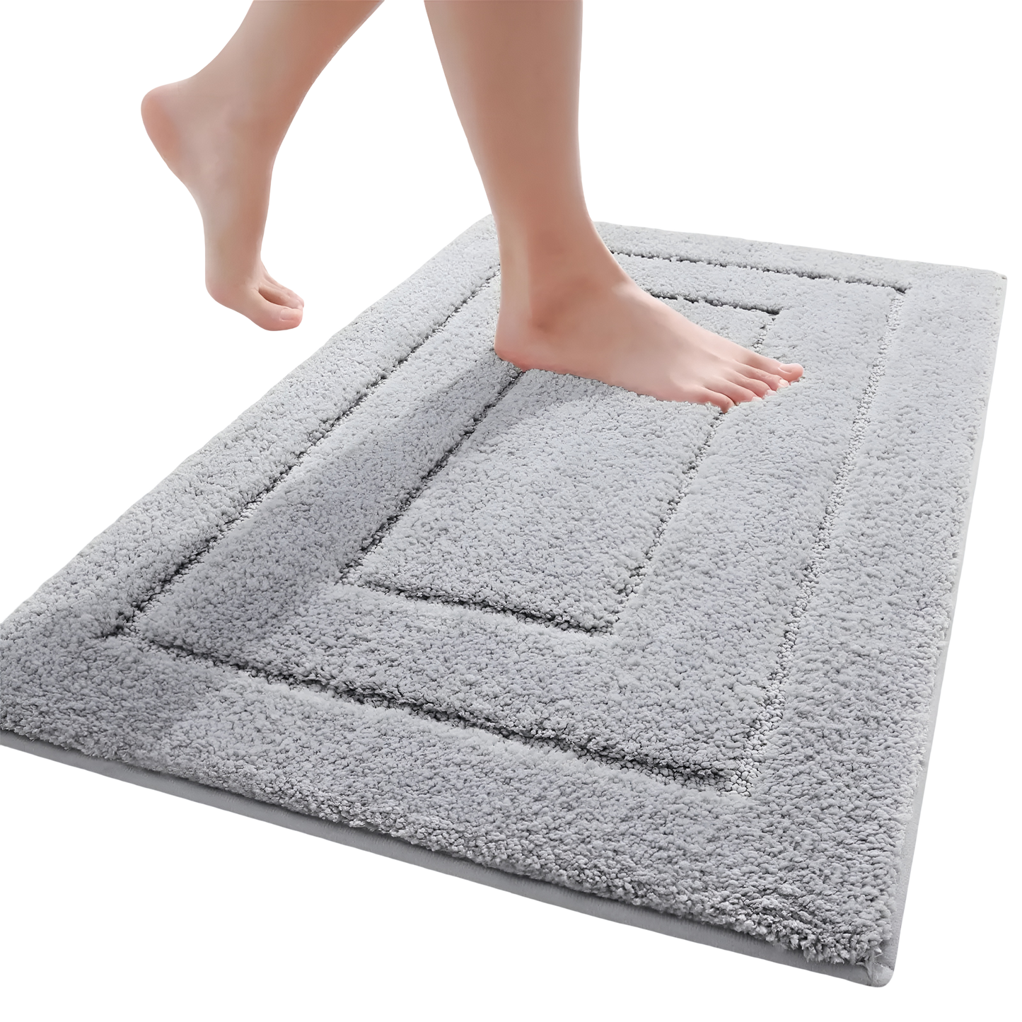 Halkfri Badmatta i Mikrofiber | Snabbtorkande & Tvättbar