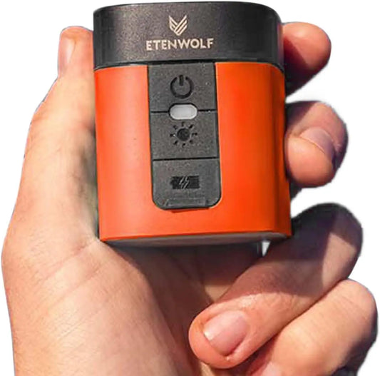 Kompakt Mini-Luftpumpe med Campinglys og Kraftfuld Batteri