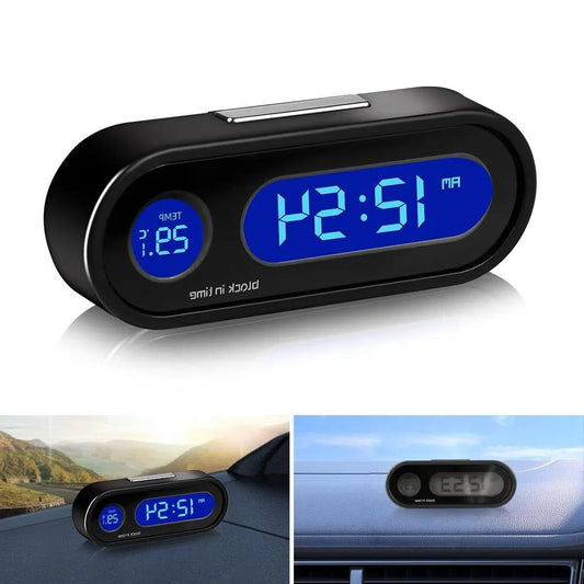 Kompakt Bilur med LCD Display og Temperaturmåler