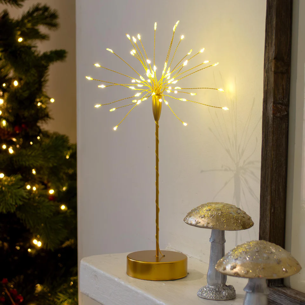 Stjärnformad LED-bordslampa med varm, mysig belysning