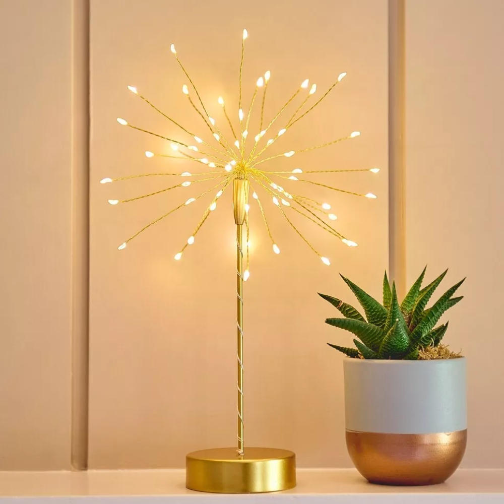 Stjärnformad LED-bordslampa med varm, mysig belysning