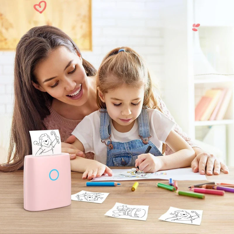 Bærbar Bluetooth Sticker Printer – Kreativ og Inkless