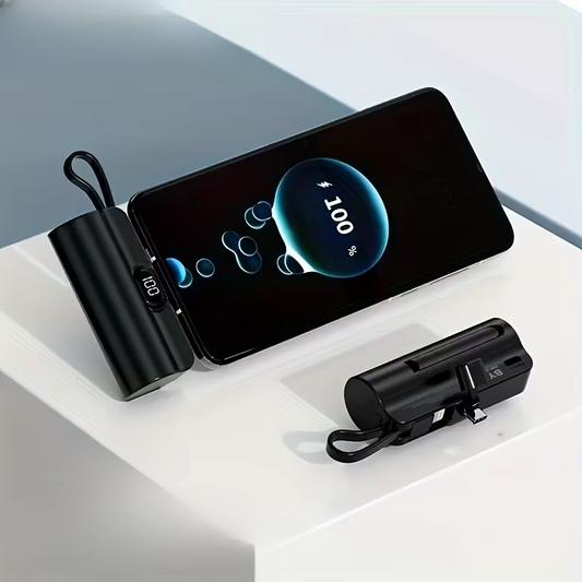 Kompakt USB-C Powerbank 5000mAh - Snabbladdning på Språng