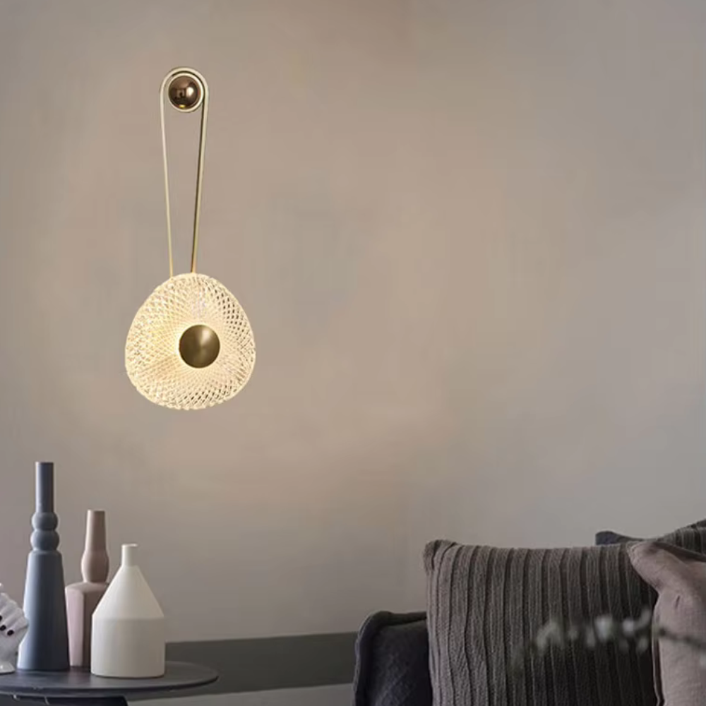Stilren LED-væglampe med varm belysning til moderne hjem