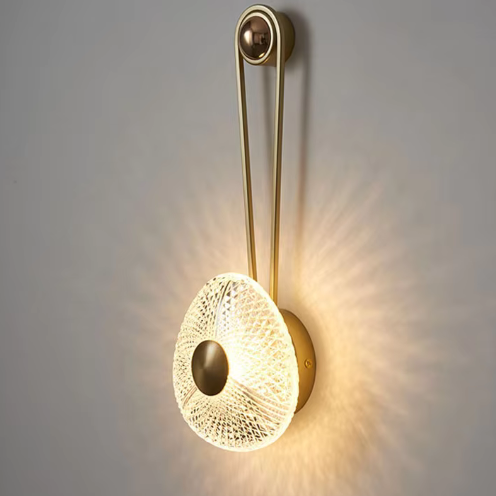 Stilren LED-væglampe med varm belysning til moderne hjem