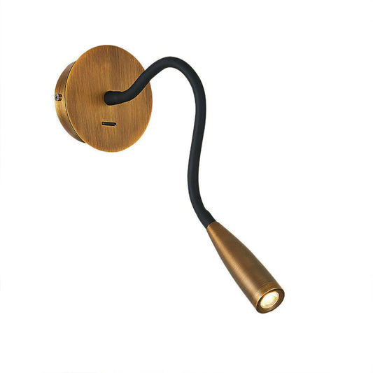 Elegant LED-vägglampa med justerbar ljusriktning