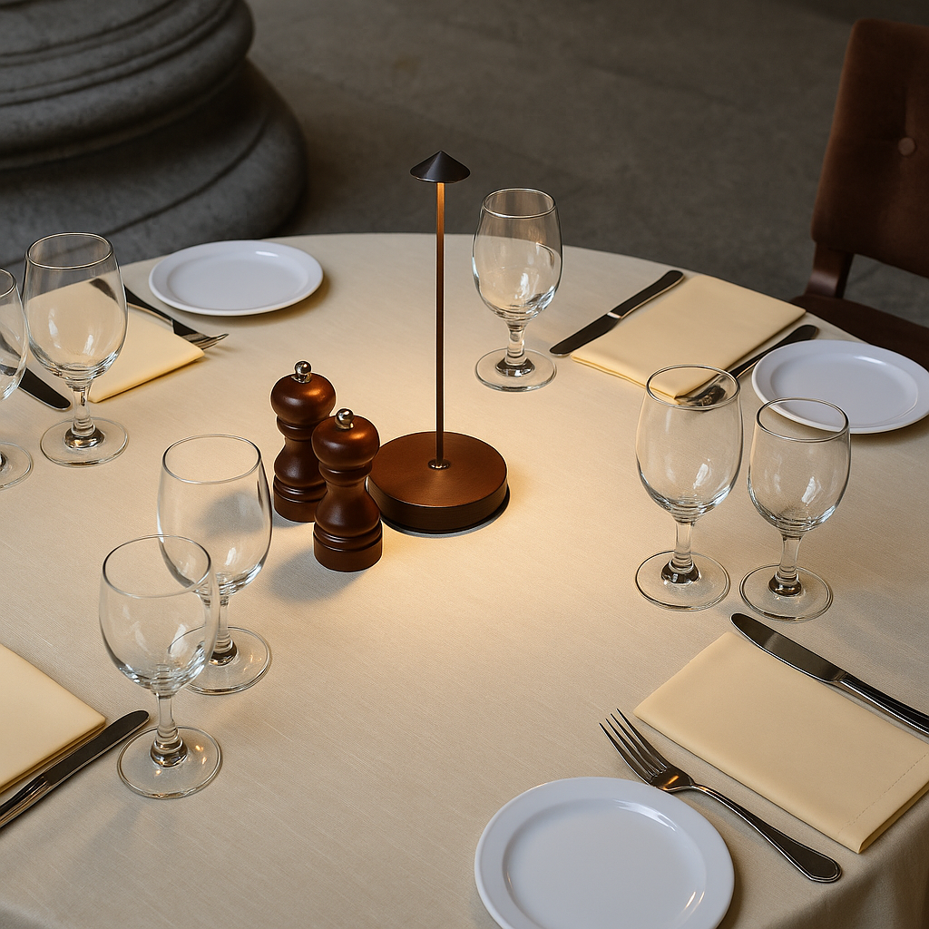 Trådløs LED Bordlampe med Dimbart, Vejrbestandigt Design