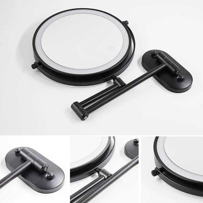 Smart Makeup Spejl med Justerbar Belysning og USB-Opladning