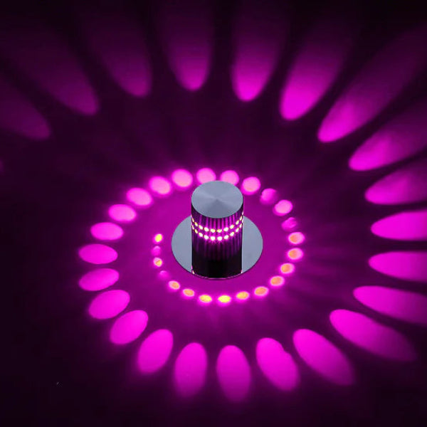 Färgskiftande LED-vägglampa med fjärrkontroll och energisparfunktion