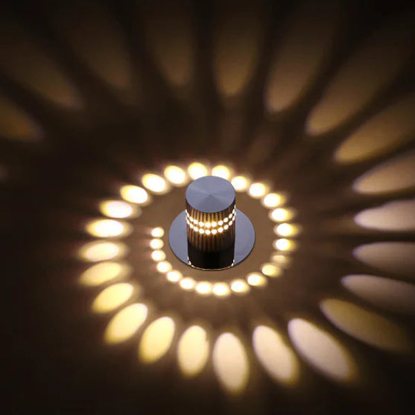 Färgskiftande LED-vägglampa med fjärrkontroll och energisparfunktion
