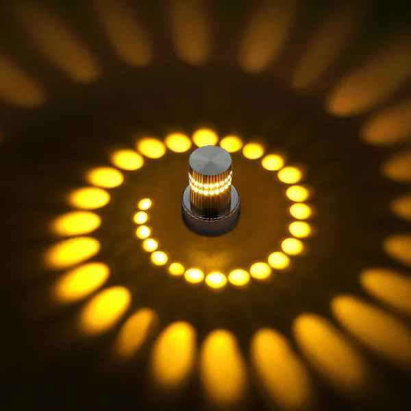Färgskiftande LED-vägglampa med fjärrkontroll och energisparfunktion