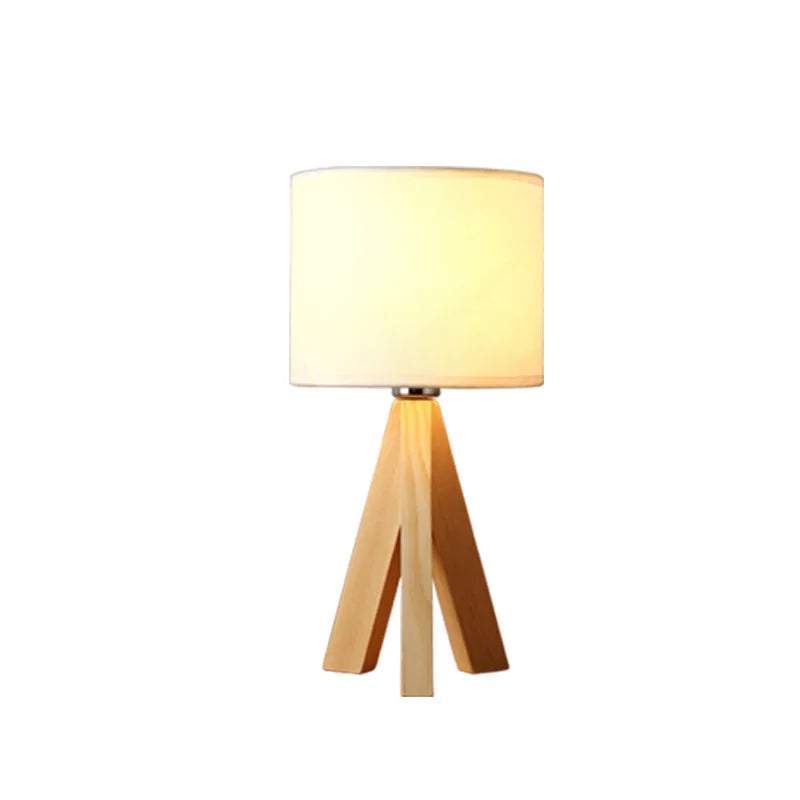 Moderne Bordlampe i Træ - Naturlig Elegance til Dit Hjem