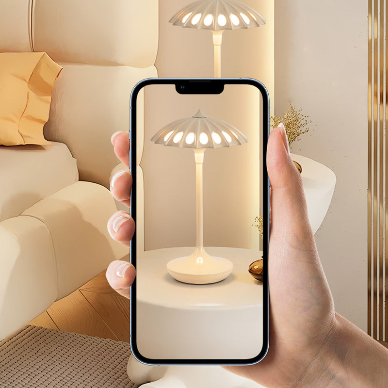 Unik Akryl Bordlampe med Hyggebelysning i Moderne Design