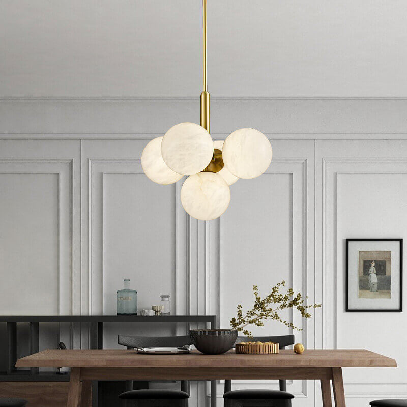 Eksklusiv Alabaster Pendel - Skab Hygge og Elegance