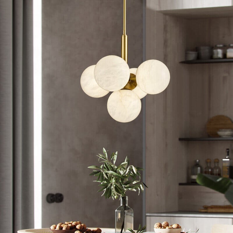Eksklusiv Alabaster Pendel - Skab Hygge og Elegance