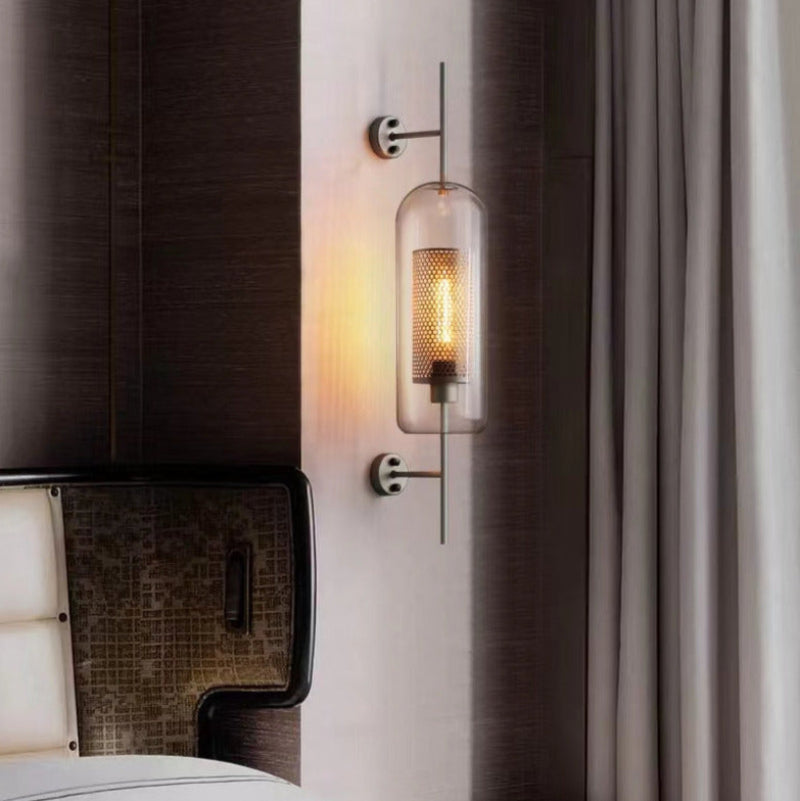Stilren Vägglampa med Sexkantig Design och Varmt Ljus