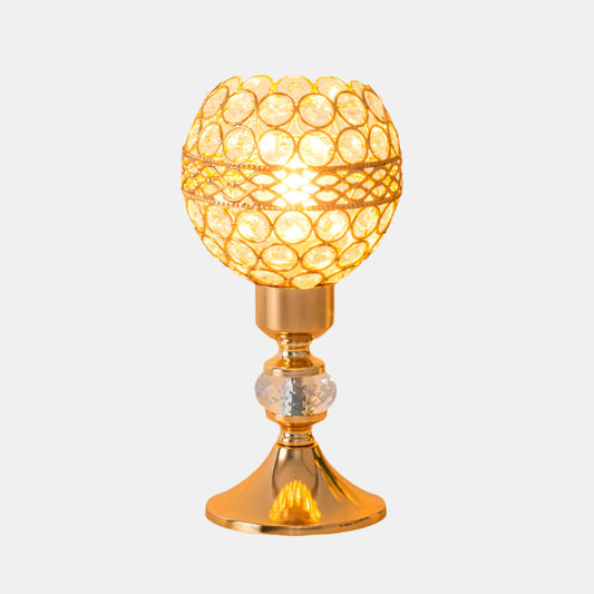 Luksus Bordlampe i Krystal - Elegant Lys til Dit Hjem