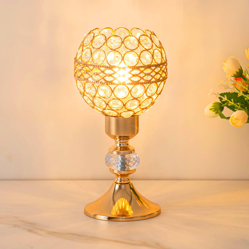 Lyxig bordslampa i kristall - Elegant ljus för ditt hem