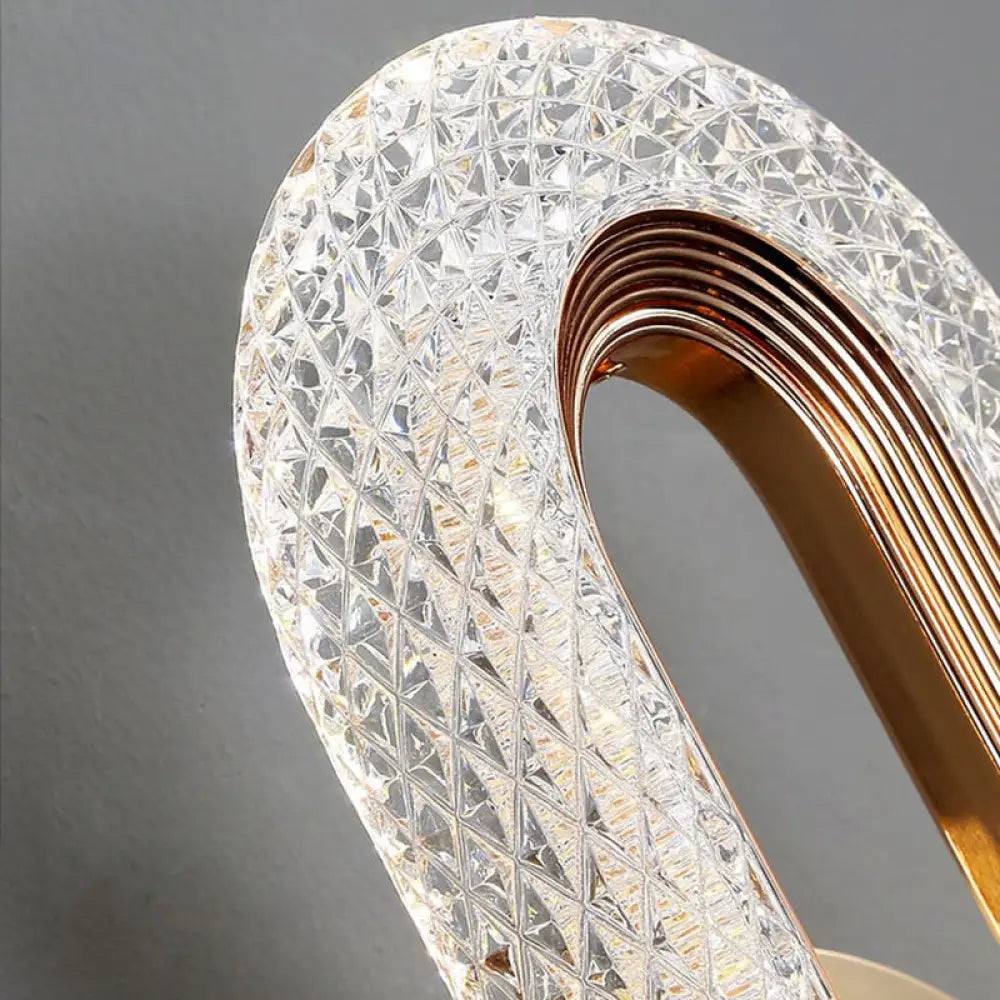 Elegant Krystal LED-lysekrone med Blid Belysning