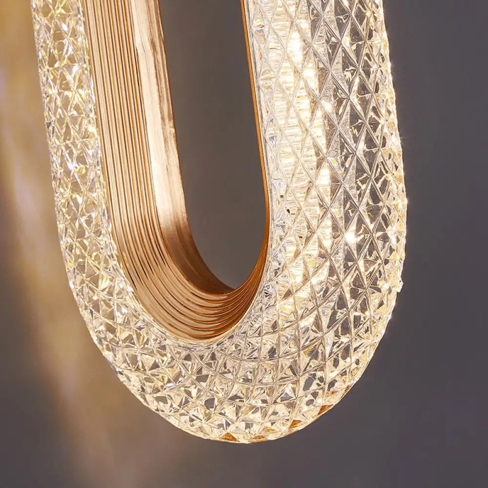 Elegant Krystal LED-lysekrone med Blid Belysning