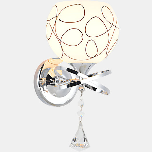 Elegant vägglampa med kuldesign för mysbelysning