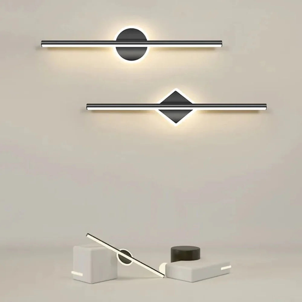 Elegant LED-vägglampa med mjuk belysning för hemmet