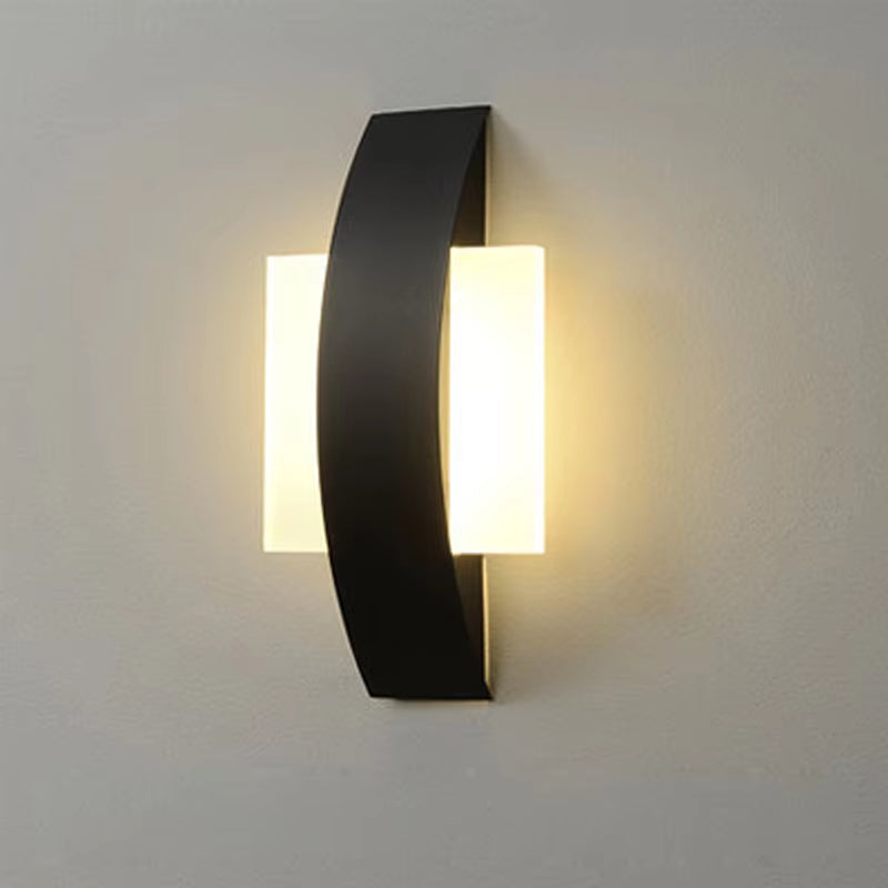 Stilren LED-vägglampa med effektivt och mysigt ljus