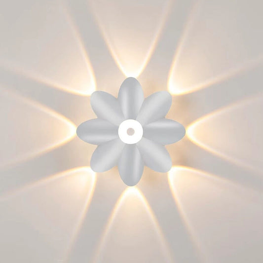 Moderne væglampe med lotusdesign og blid LED-belysning