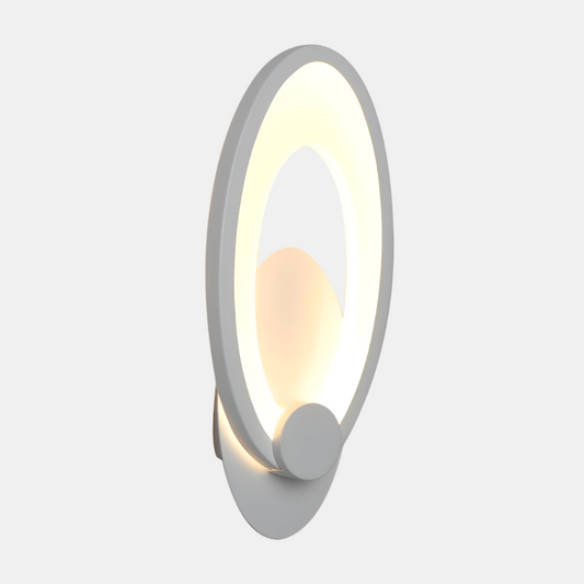 Elegant oval LED-vägglampa med justerbart stämningsljus